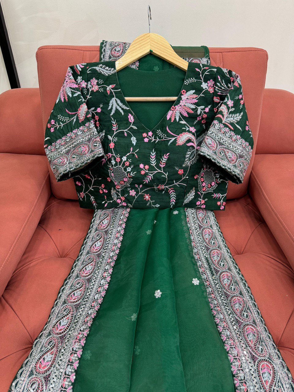 Heavy Organza Silk Saree By WTW