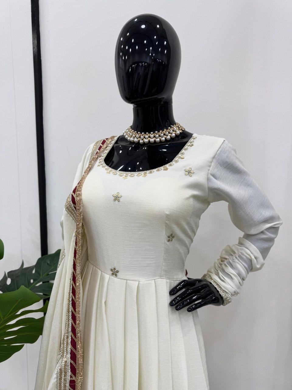 Mumtaz Tissue Anarkali Set By WTW