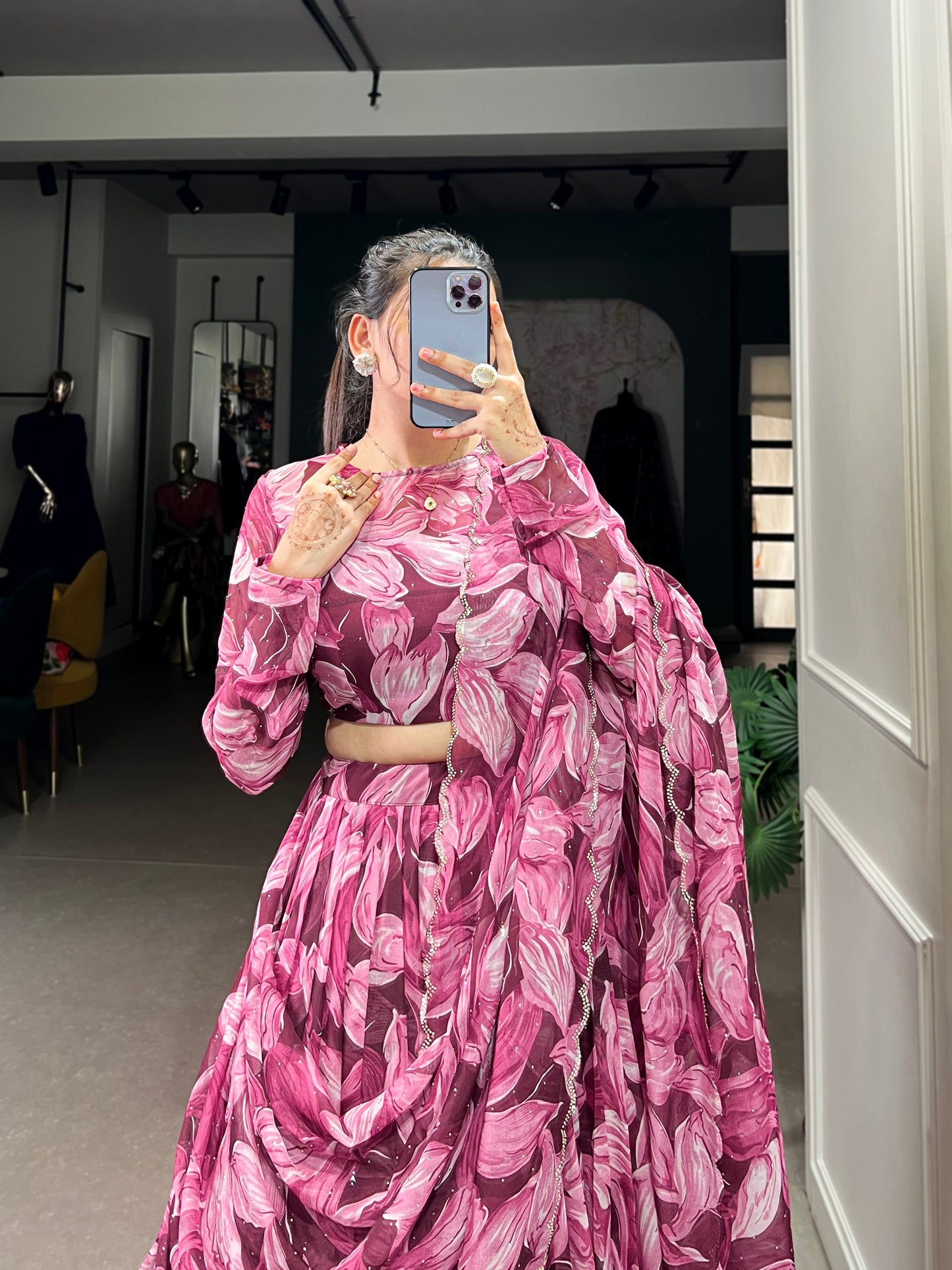 Orange Color Patola Print And Foil Work Lehenga Choli By WTW