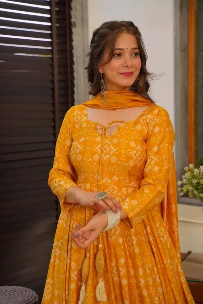 Premium Readymade Anarkali Suit Set With Digital Print By WTW