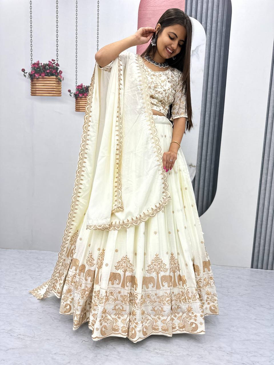 White Color Lehenga Choli By WTW