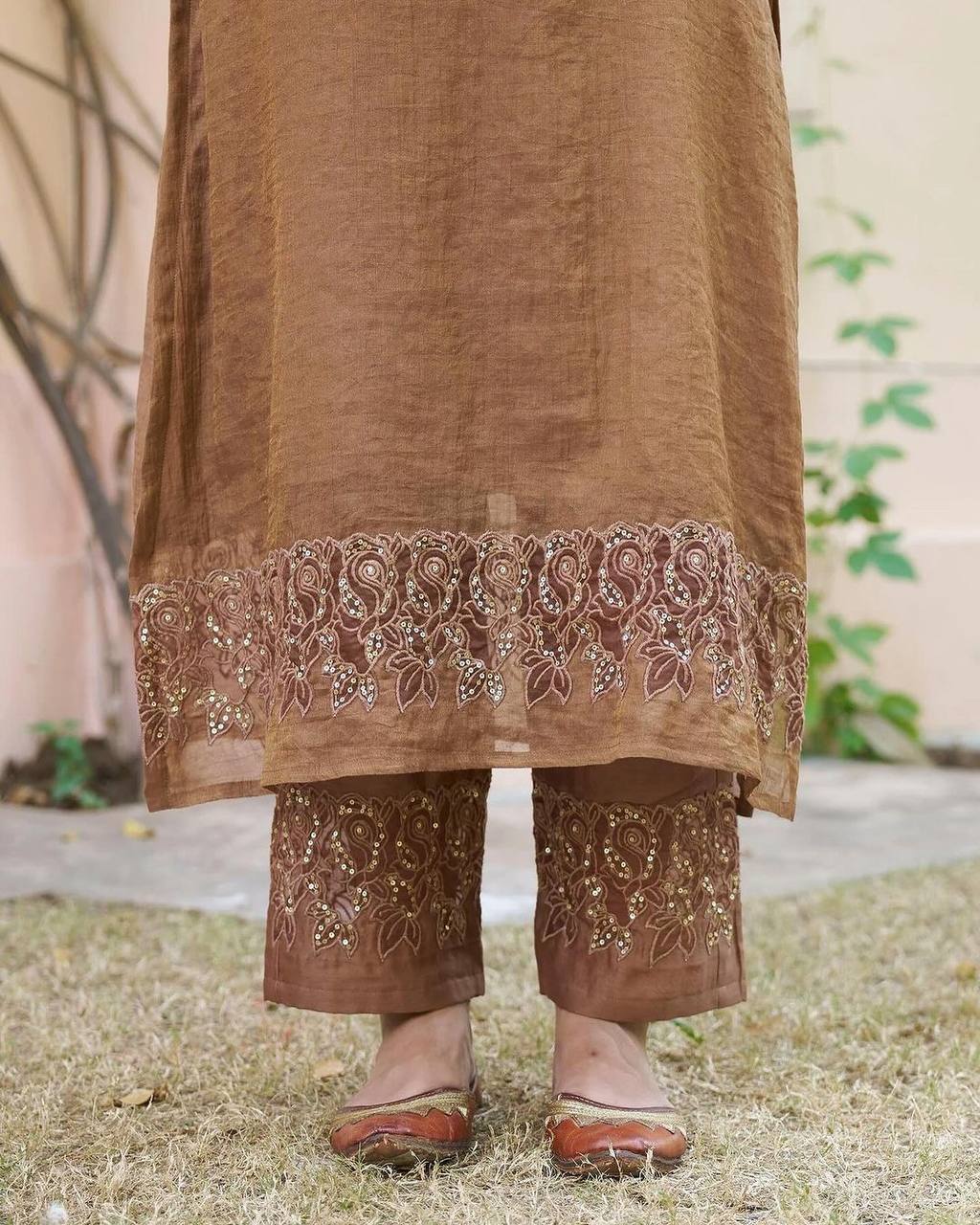 New Designer Party Wear Kurti , Bottom With Dupatta β Embroidery Sequence Work By WTW