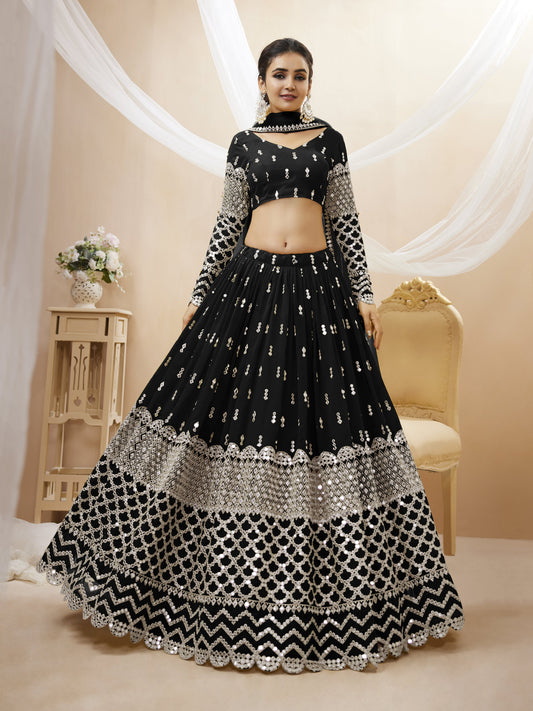 Embellished Lehenga Choli Set with Dupatta By WTW