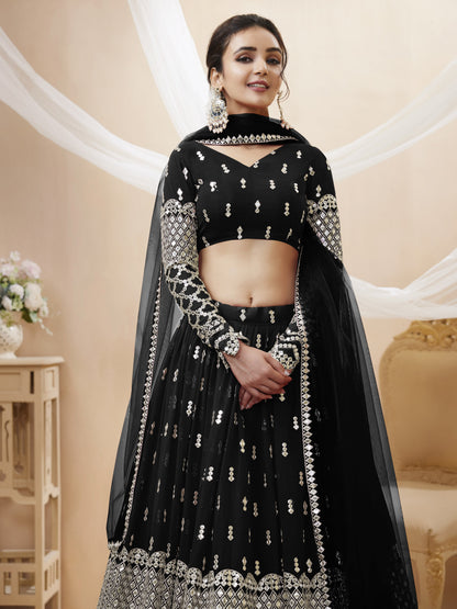 Embellished Lehenga Choli Set with Dupatta By WTW