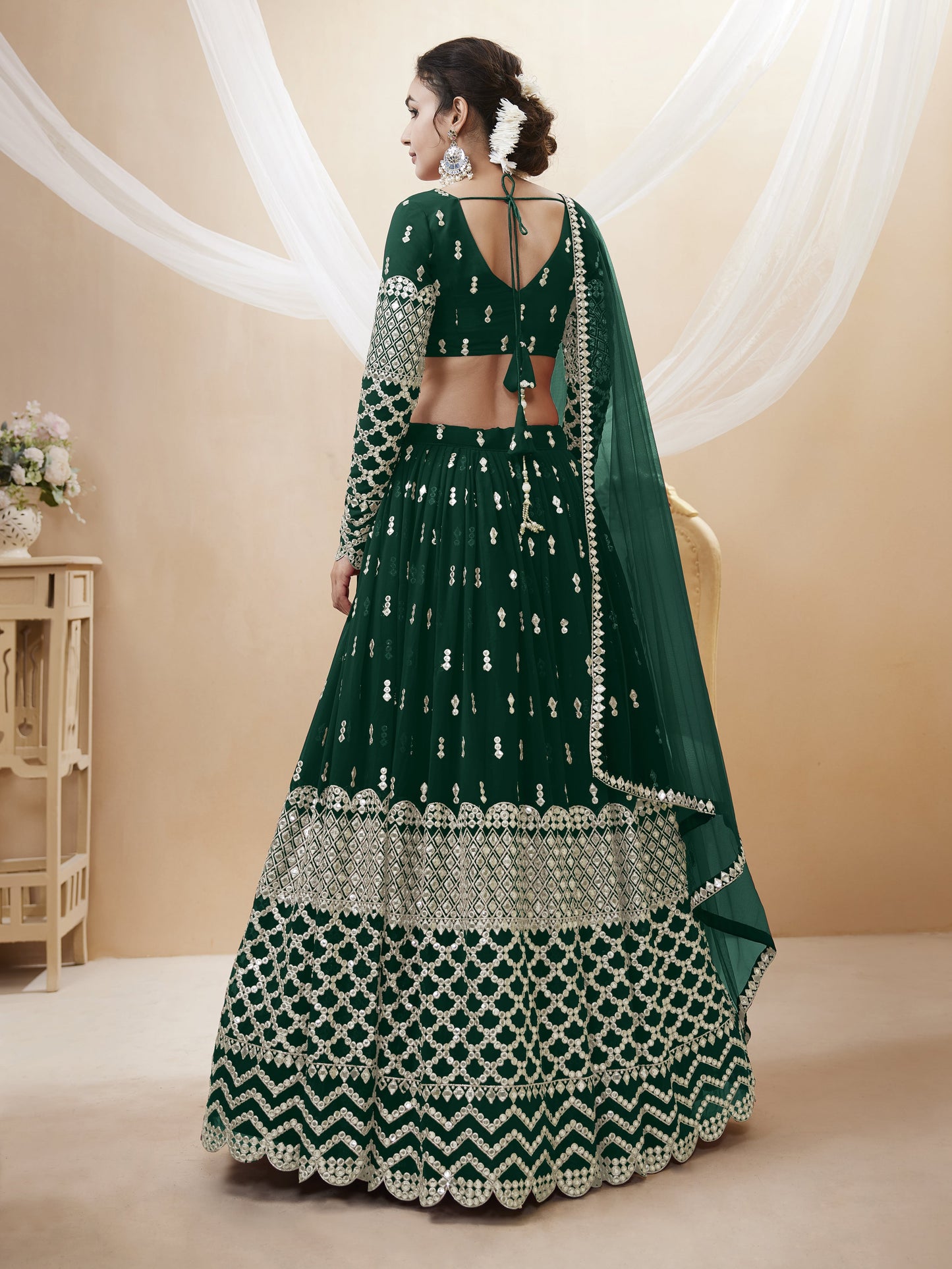 Women Embroidered Lehenga Choli Set with Dupatta By WTW