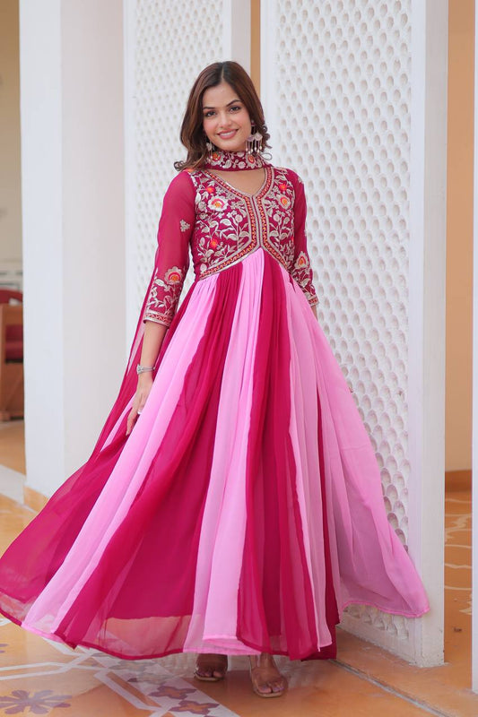 Embroidered Glamour Indian Gown By WTW