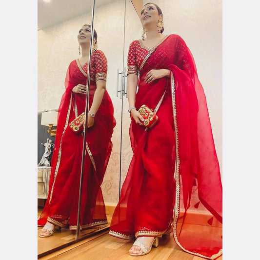 Woven Bollywood Art Silk Saree By WTW