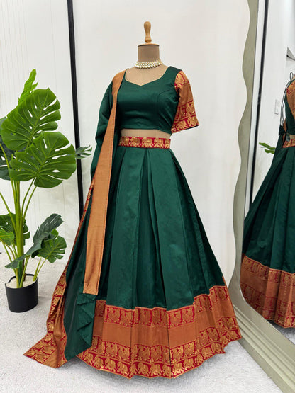 Jacquard Weaving Lehenga Choli By WTW