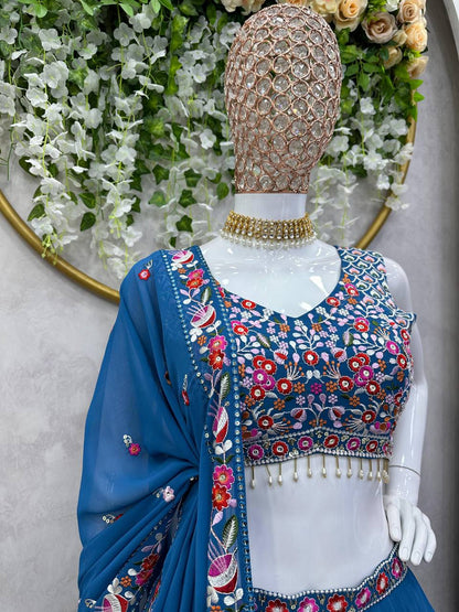 Party Wear Designer Lehenga Choli For Women By WTW