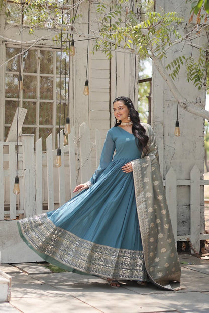 New Class Gown-with-dupatta Collections By WTW