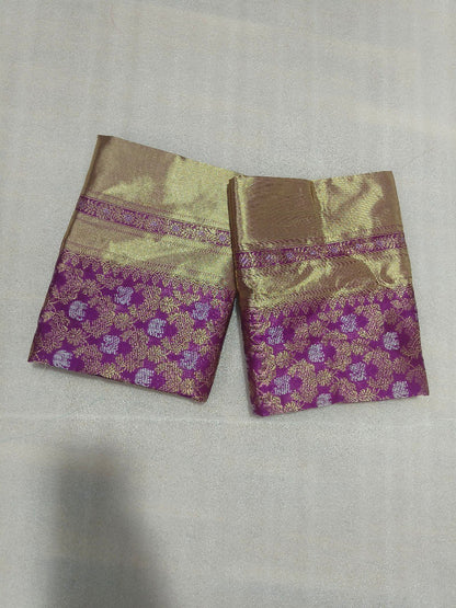 Purple Color Banarasi Jacquard Soft Silk Saree By WTW