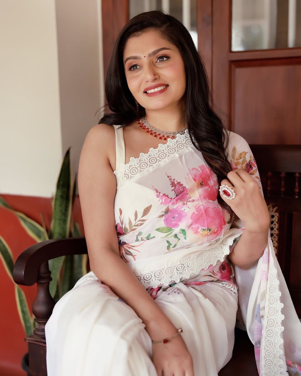 Fox Georgette Designer Saree By WTW