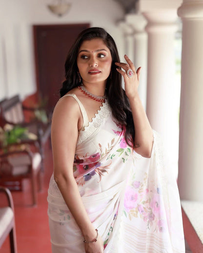 Fox Georgette Designer Saree By WTW