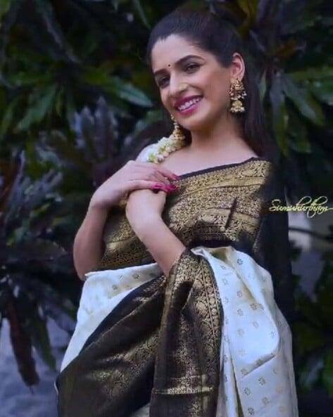 Wonderful Off White Soft Silk Saree With Desiring Blouse Piece By WTW