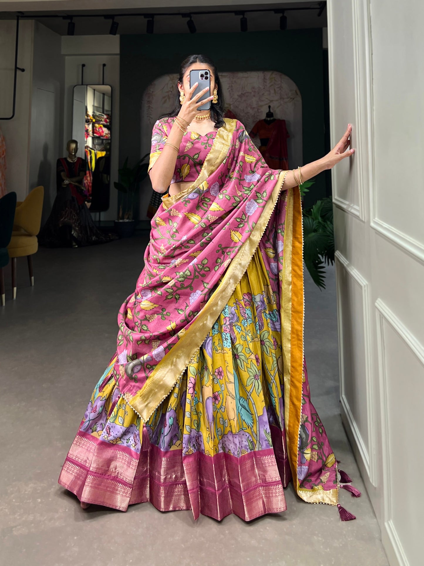 Mustard Sangeet Lehenga Choli By WTW