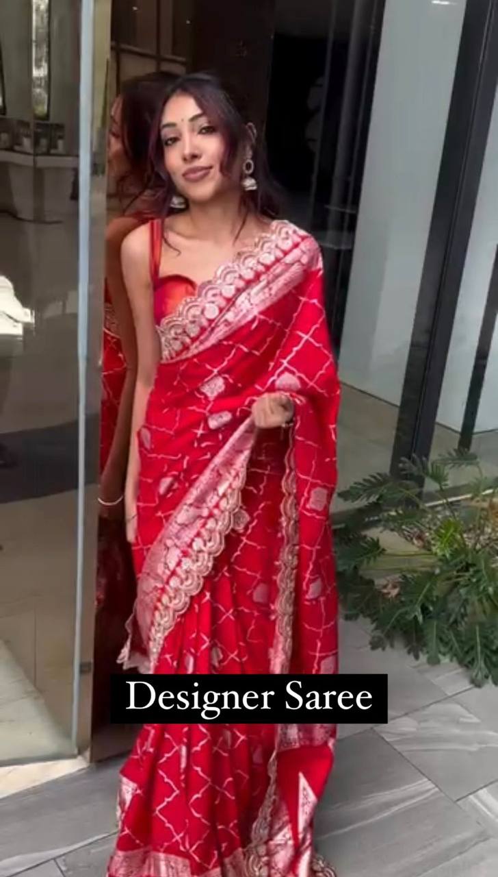 Maroon Saree In Kota Silk Jacquard With Cording And Sequence Lace Indian Saree By WTW