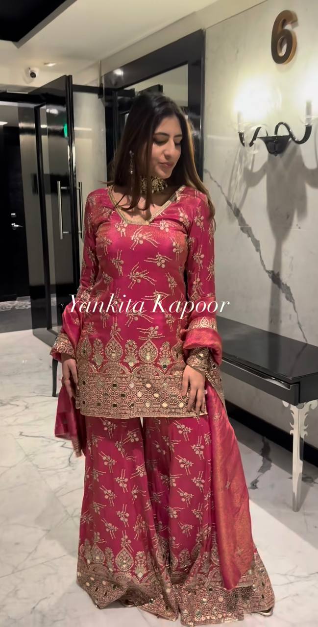 Pure Heavy Simmer Silk Salwar Suit By WTW