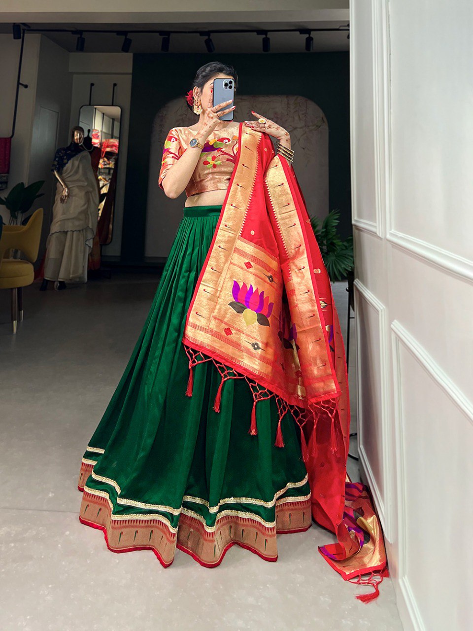 Jacquard Party Wear Lehenga Choli By WTW