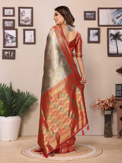 Sonali Banarasi Tissue Silk Sarees 2 By WTW