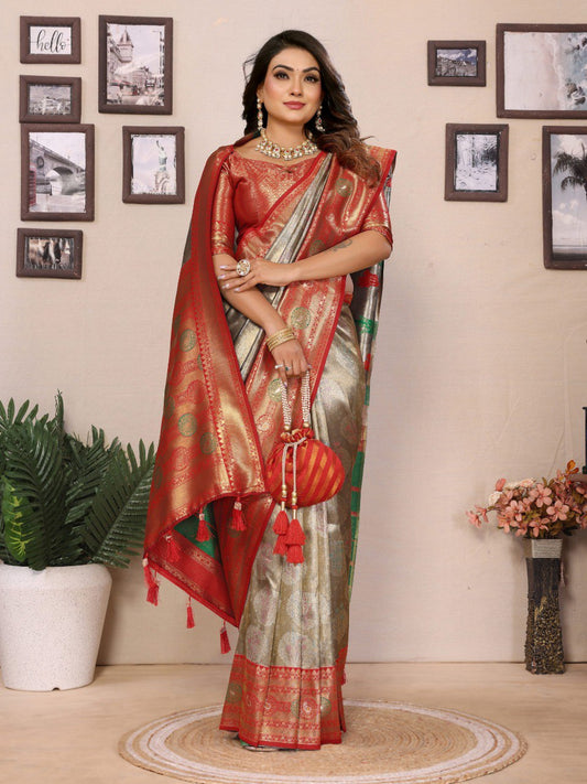Sonali Banarasi Tissue Silk Sarees 2 By WTW