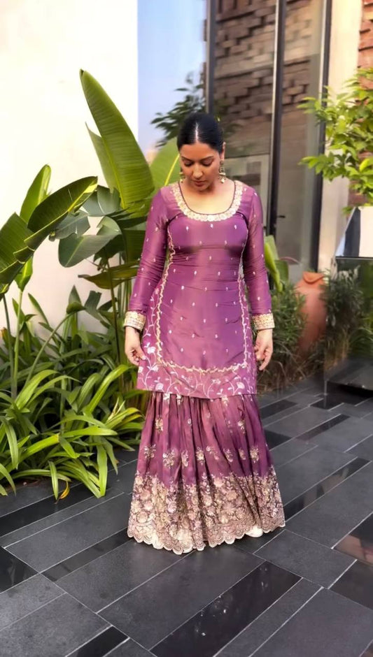 Twill Net Heavy Embroidery Salwar Suit By WTW