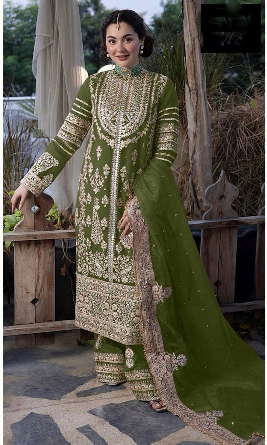 Heavy Faux Georgette Full Sleeve Salwar Suit By WTW