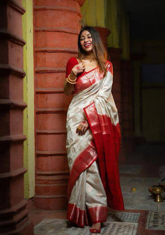 Luxurious Soft Lichi Silk Saree By WTW