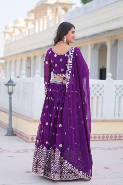 Fox Georgette Sequins Royale Lehnga Choli By WTW