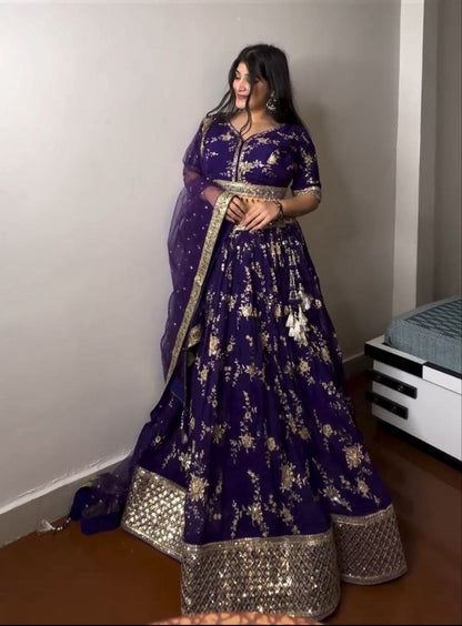 Faux Georgette Designer Party Lehenga Choli By WTW