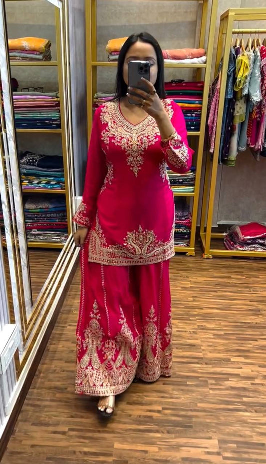 Embroidered Silk Serenity Salwar Suit By WTW