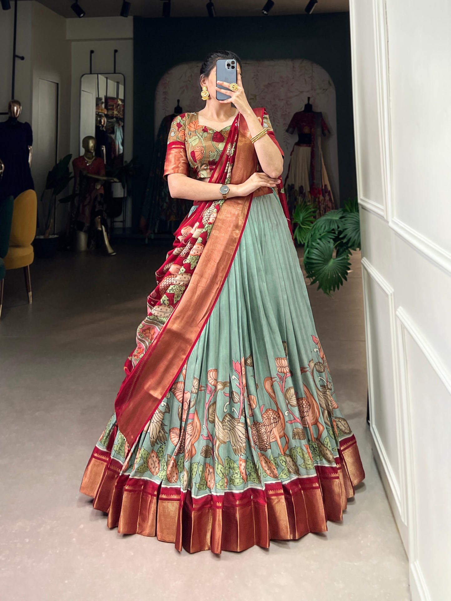 Colour Party Wear Designer Dola Silk Floral Print Lehenga Choli By WTW