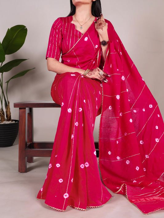 Pink Paithani Silk Saree By WTW