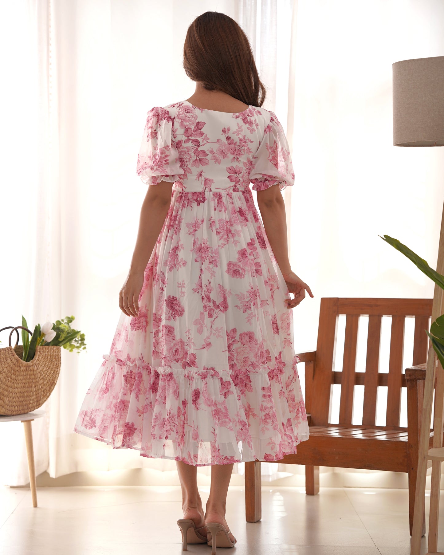 Women Floral Print Fit & Flare Dress By WTW