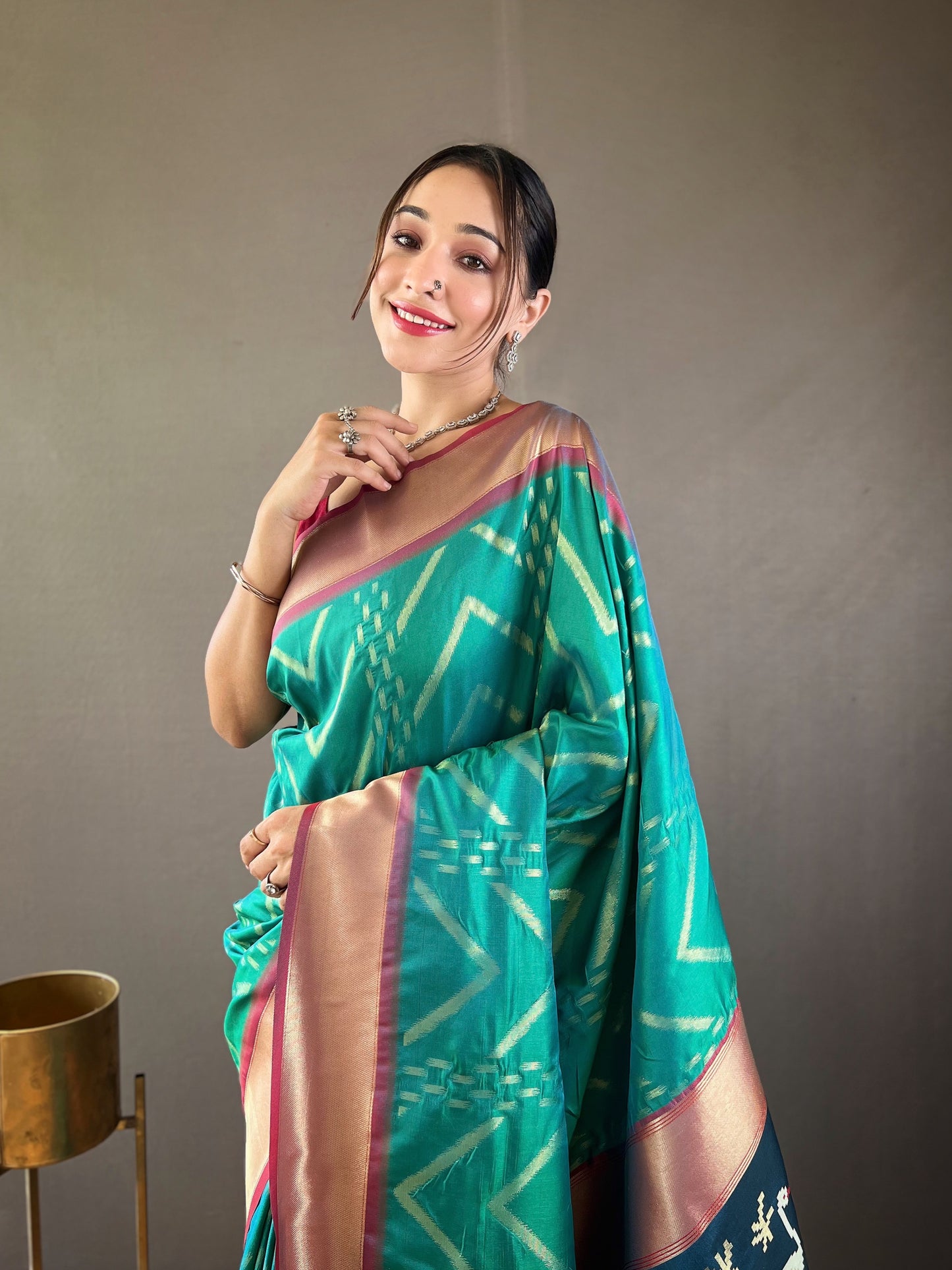 Women’s Designer Premium Banarasi Soft Silk Saree By WTW