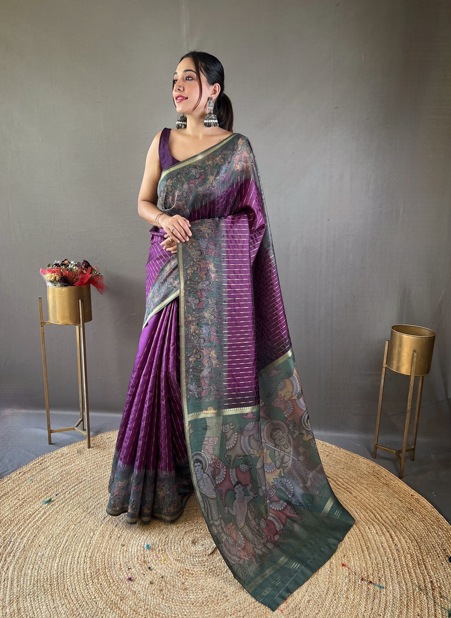 Soft Chanderi Silk Digital Printed Saree By WTW