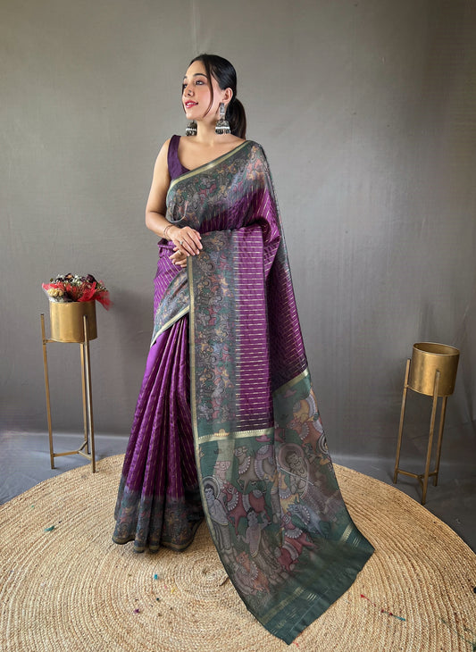 Soft Chanderi Silk Digital Printed Saree By WTW