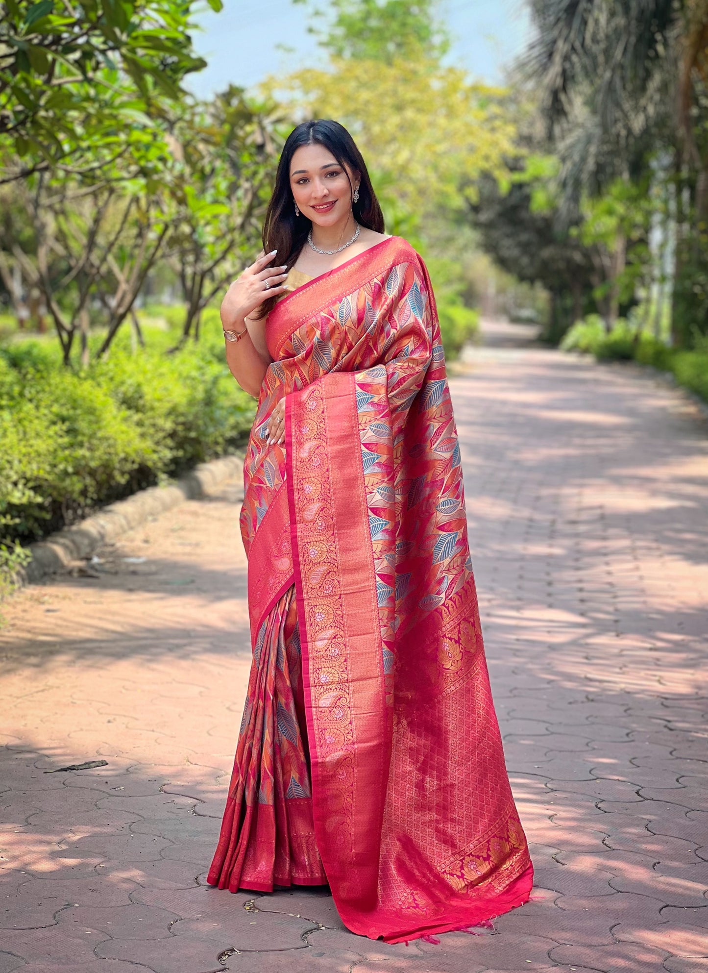 Beautiful Designer Soft Kanchipattu Silk Saree By WTW