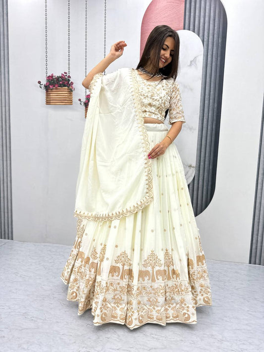 White  Color Lehenga Choli By WTW
