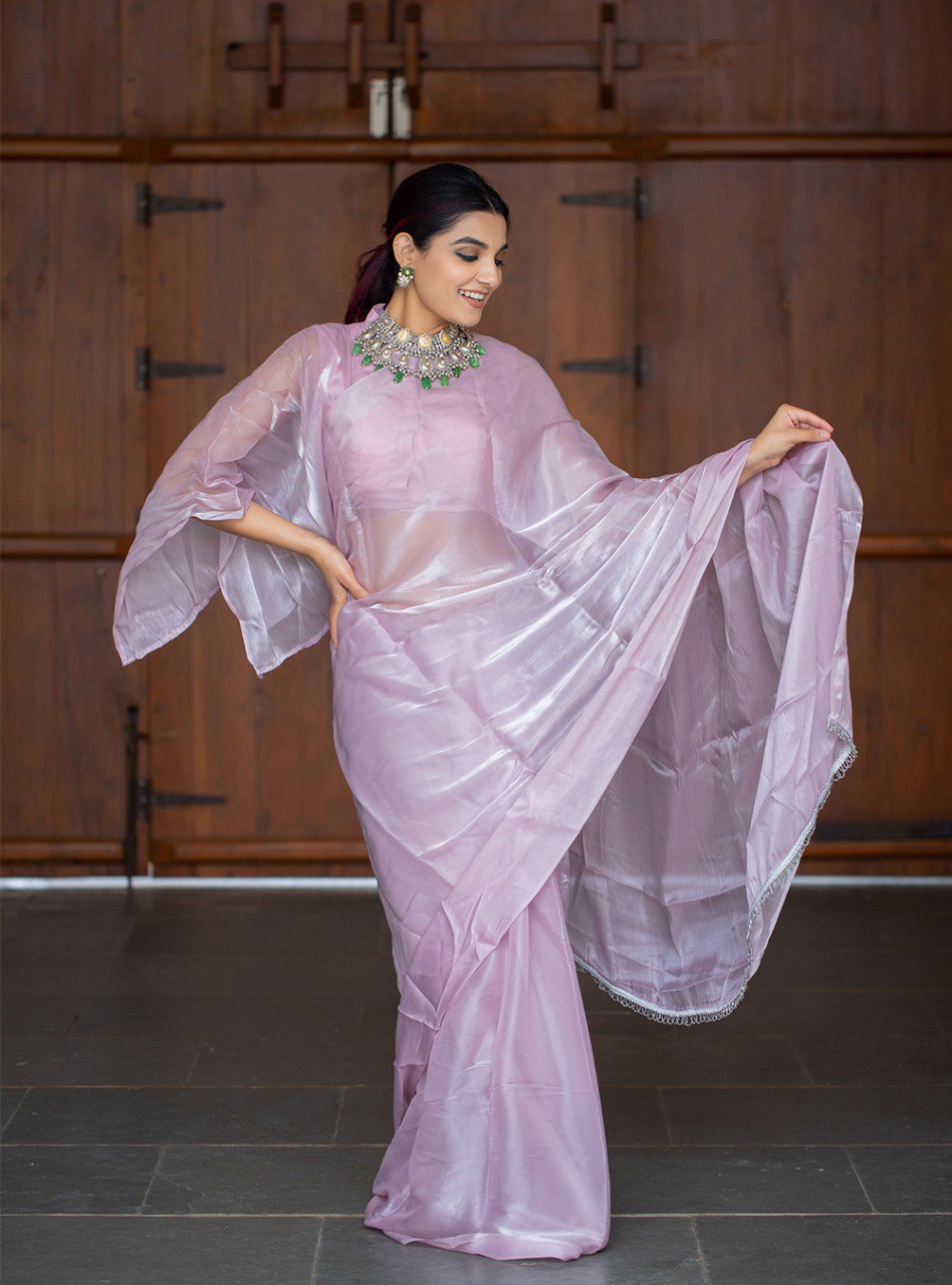 Party Wear Jimi Silk Saree By WTW