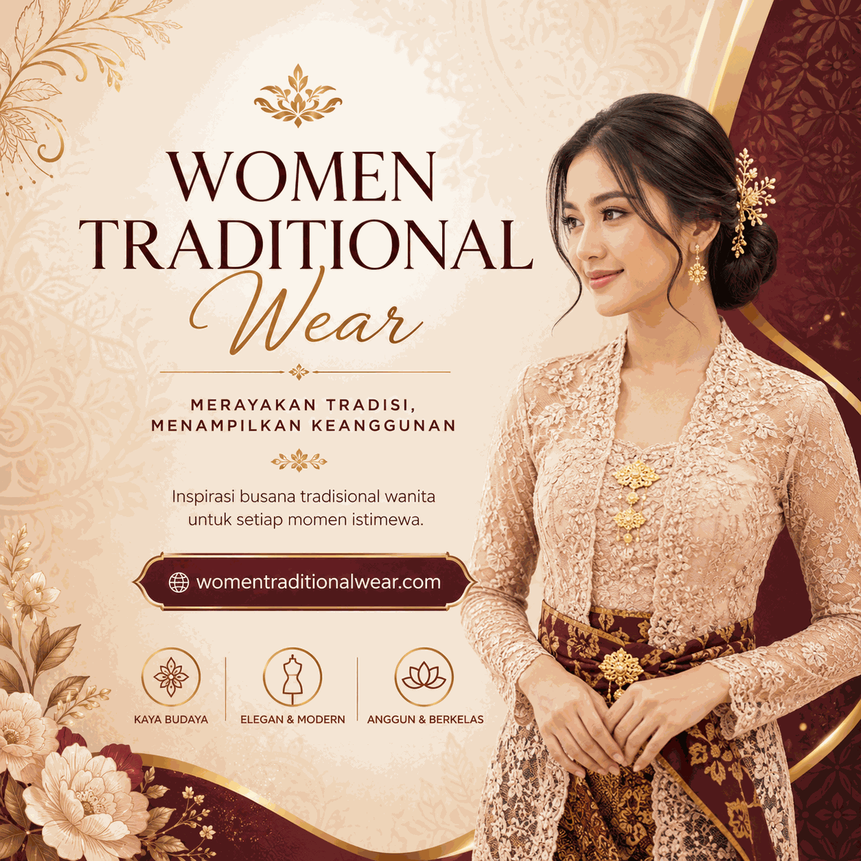 WOMENTRADITIONALWEAR | Tampil Cantik Dengan Baju Tradisional Dari Kami