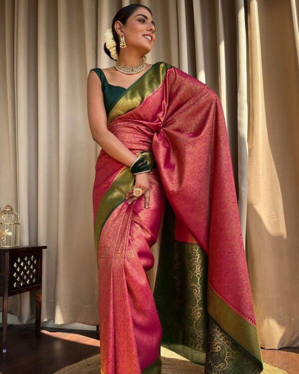 Fabloon Indo Western Raw Silk Long Dress with Banaras Dupatta at best price  in Chennai